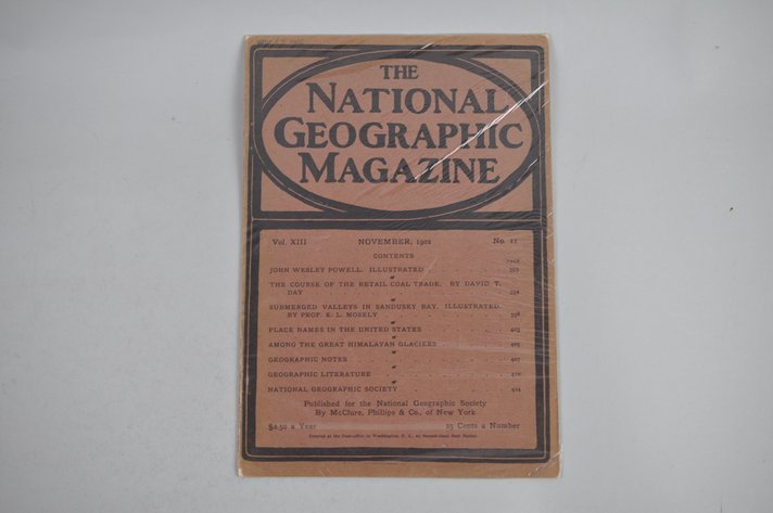 Vol. XIII No. 11 – November 1902 National Geographic