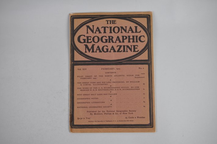 Vol. XIV No. 2 – February 1903 National Geographic w/ Map (Rare)