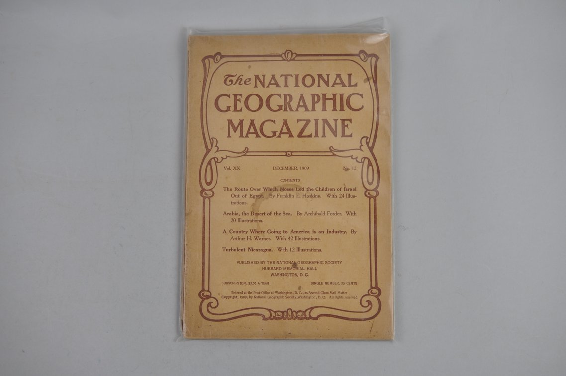1909 October-December Nat Geo Magazines, photo 6 of 7