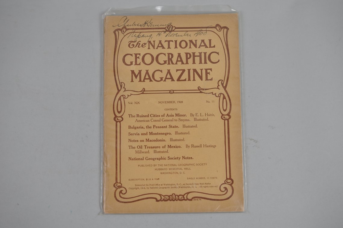 1908 October-December Nat Geo Magazines, photo 4 of 7