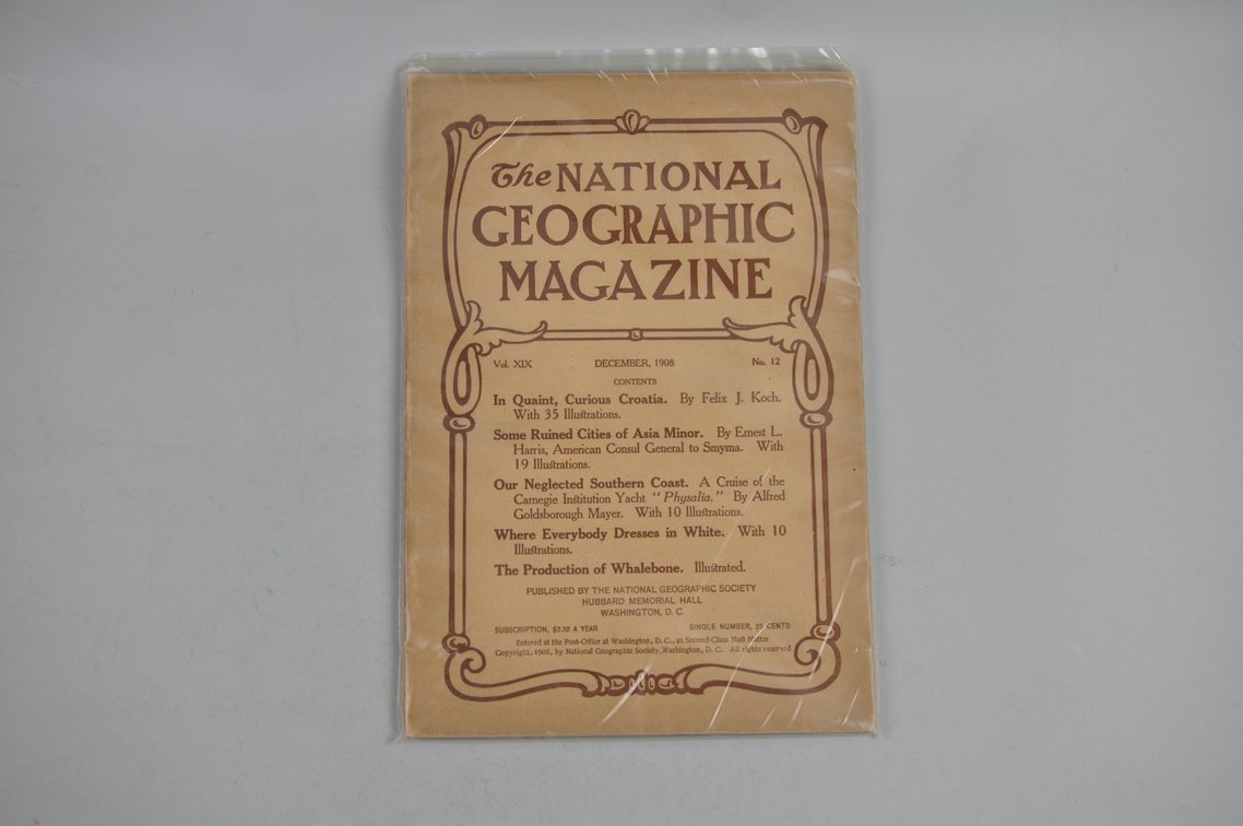 1908 October-December Nat Geo Magazines, photo 6 of 7