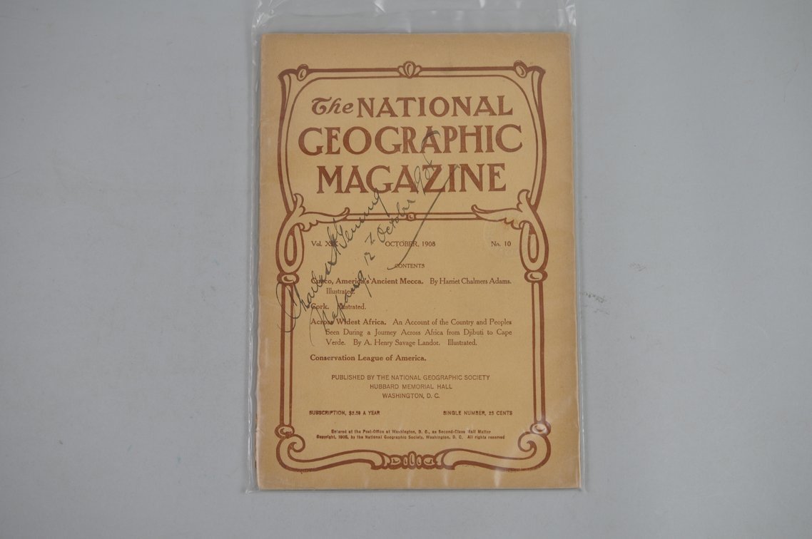 1908 October-December Nat Geo Magazines, photo 2 of 7