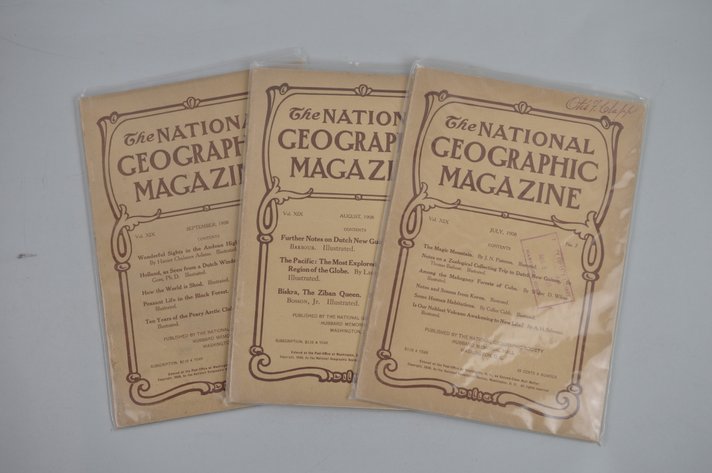 1908 July-September Nat Geo Magazines