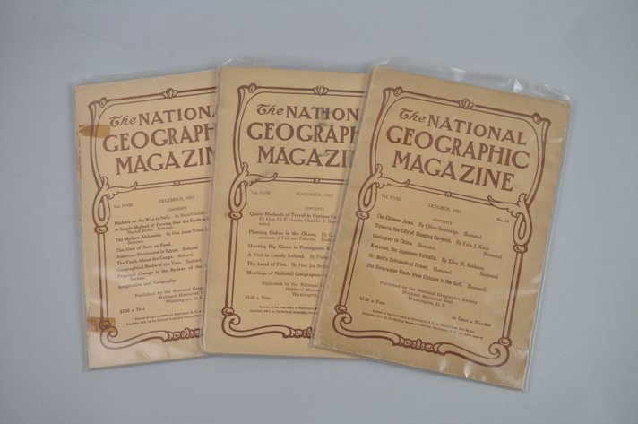1907 October- December National Geographics