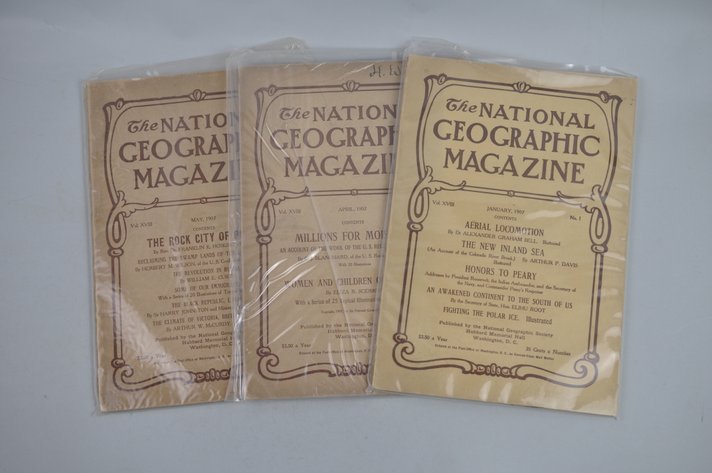 1907 January, April, & May National Geographics