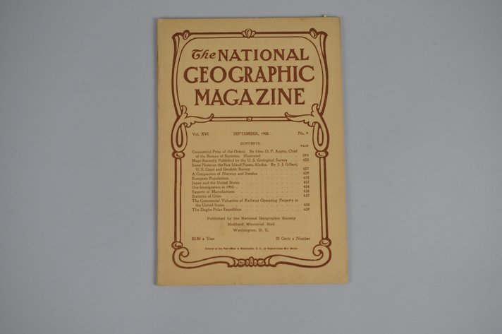 Vol. XVI No.9 – September 1905 National Geographic