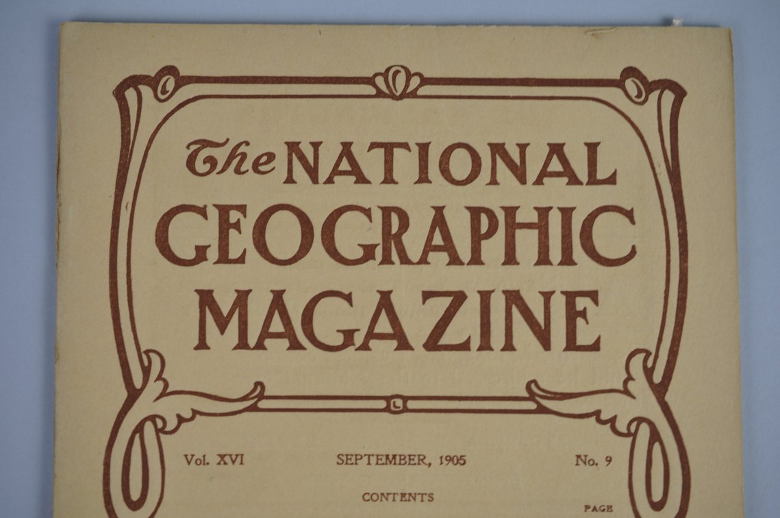 Vol. XVI No.9 – September 1905 National Geographic, photo 3 of 3