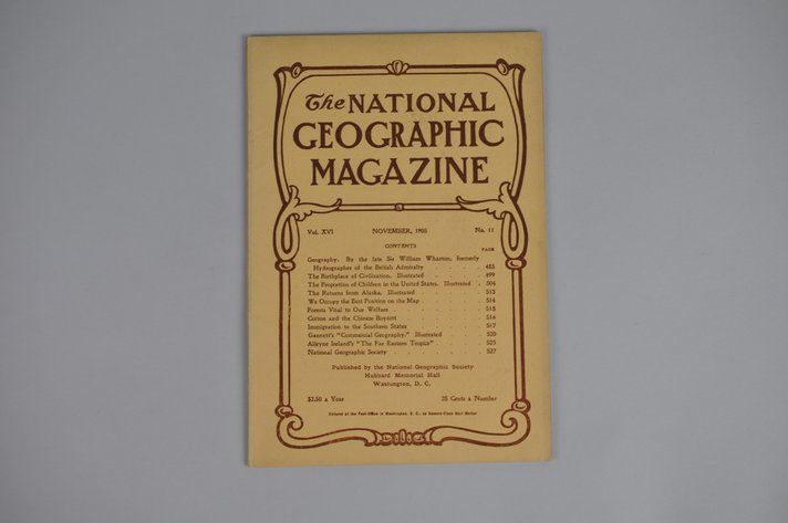Vol. XVI No.11 – November 1905 National Geographic
