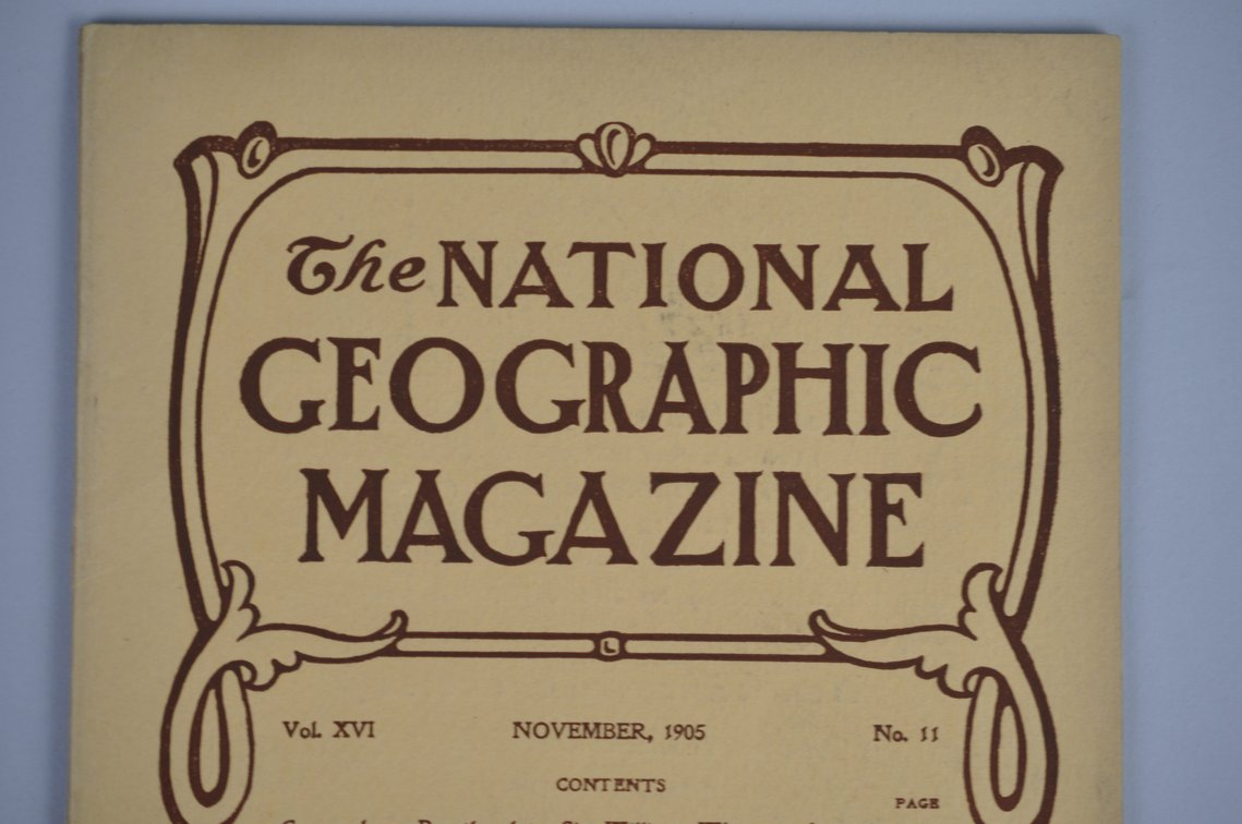Vol. XVI No.11 – November 1905 National Geographic, photo 3 of 3
