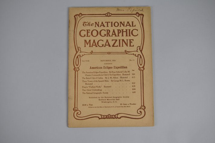 Vol. XVII No.12 – December 1906 National Geographic