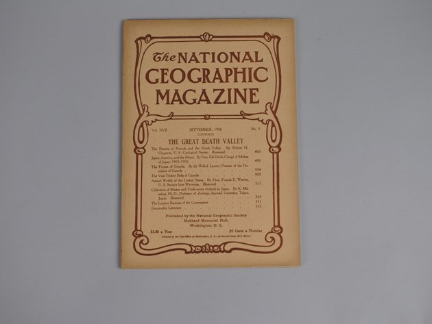 Vol. XVII No.9 – September 1906 National Geographic
