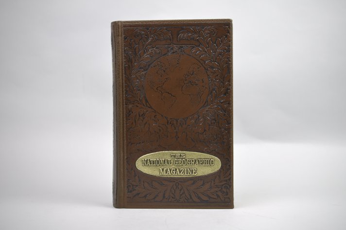 Vol. 9 National Geographic 1898 Brown Leather Bound