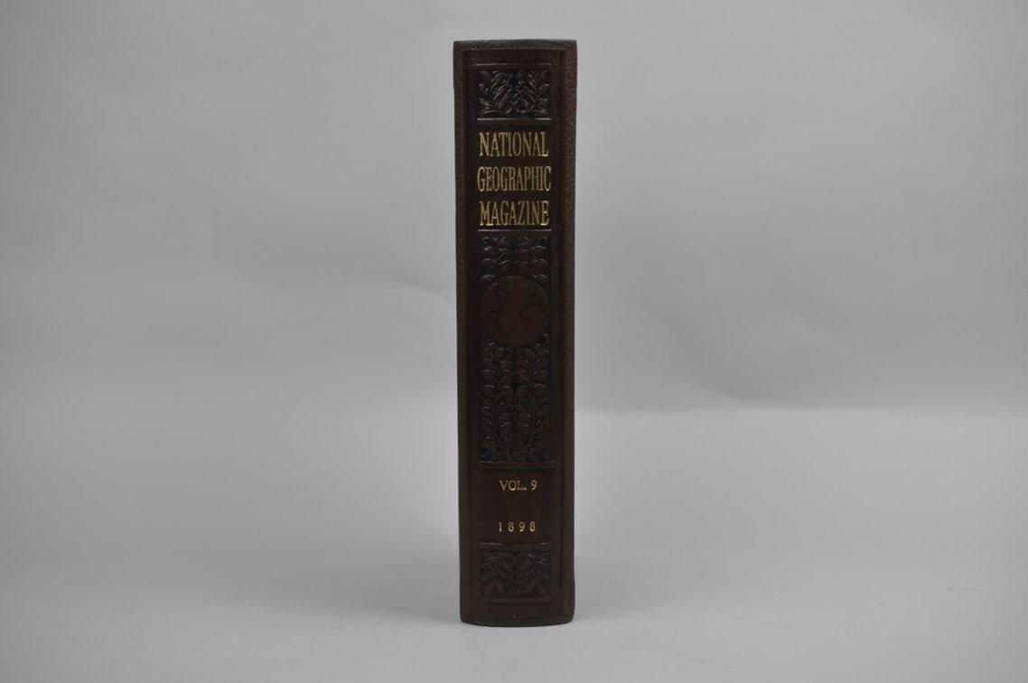 Vol. 9 National Geographic 1898 Brown Leather Bound, photo 2 of 5