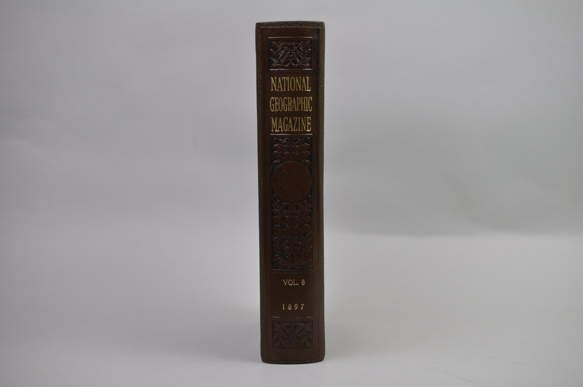 Vol. 8 National Geographic 1897 Brown Leather Bound, photo 2 of 5
