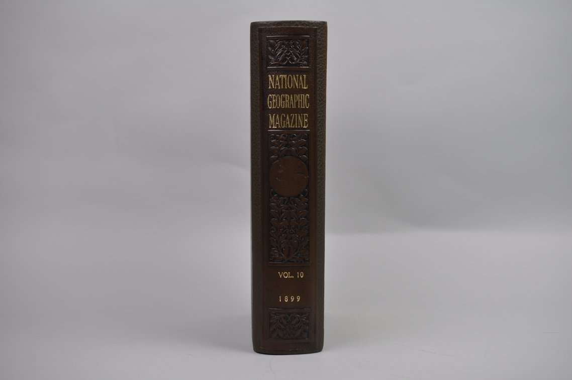 Vol. 10 National Geographic 1899 Brown Leather Bound, photo 2 of 5