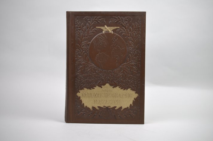 Vol. 13 National Geographic 1902 Brown Leather Bound