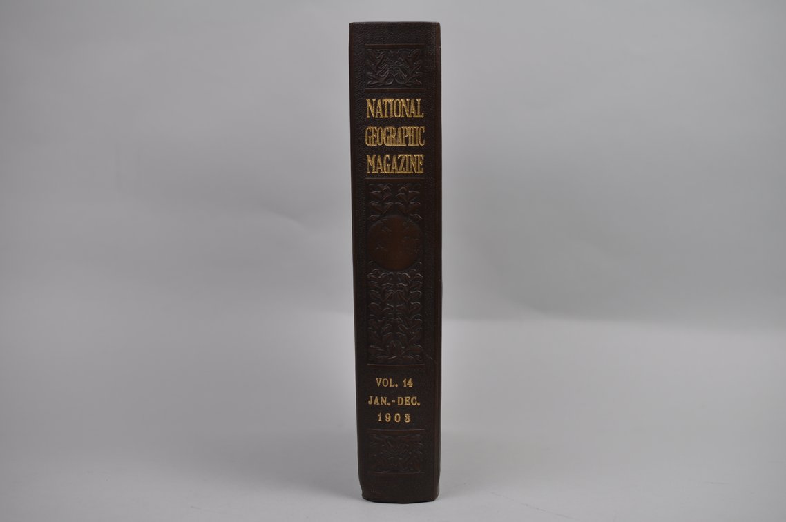 Vol. 14 National Geographic 1903 Brown Leather Bound, photo 2 of 5
