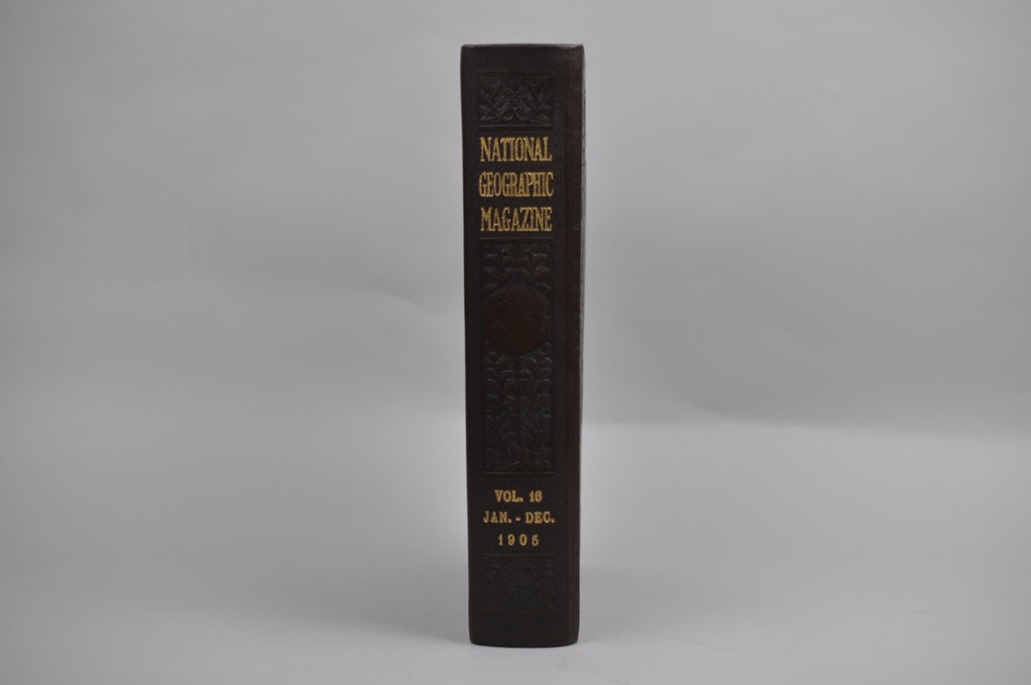 Vol. 16 National Geographic 1905 Brown Leather Bound, photo 2 of 5