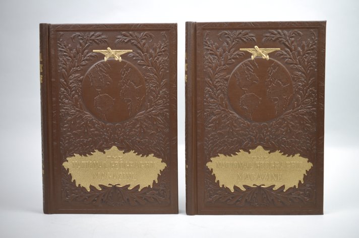 Vol. 17 Pt. 1&2 National Geographic 1906 Brown Leather Bound