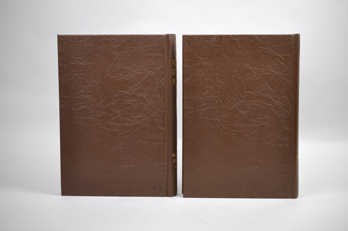 Vol. 19 Pt. 1&2 National Geographic 1908 Brown Leather Bound, photo 3 of 5