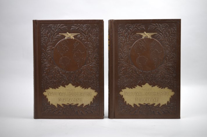 Vol. 23 Pt.1&2 National Geographic Brown 1912 Leather Bound