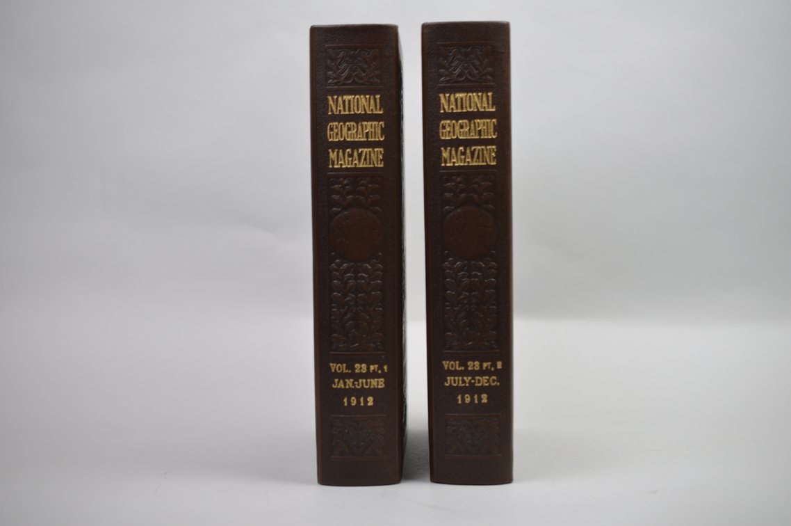 Vol. 23 Pt.1&2 National Geographic Brown 1912 Leather Bound, photo 2 of 5