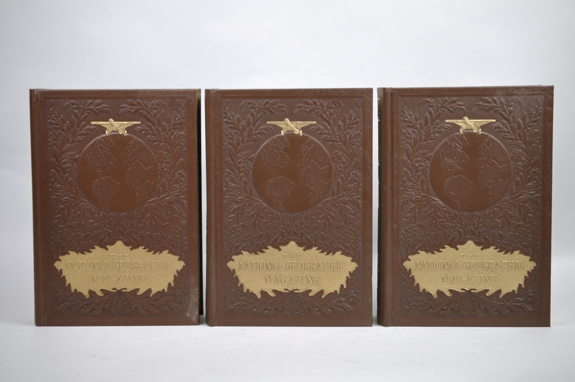Vol. 73-78 National Geographic 1938-1940 Brown Leather Bound, photo 8 of 11