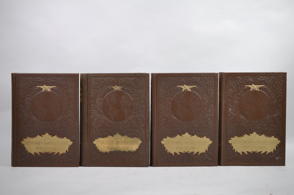 Vol. 79-86 National Geographic 1941-1944 Brown Leather Bound, photo 8 of 11