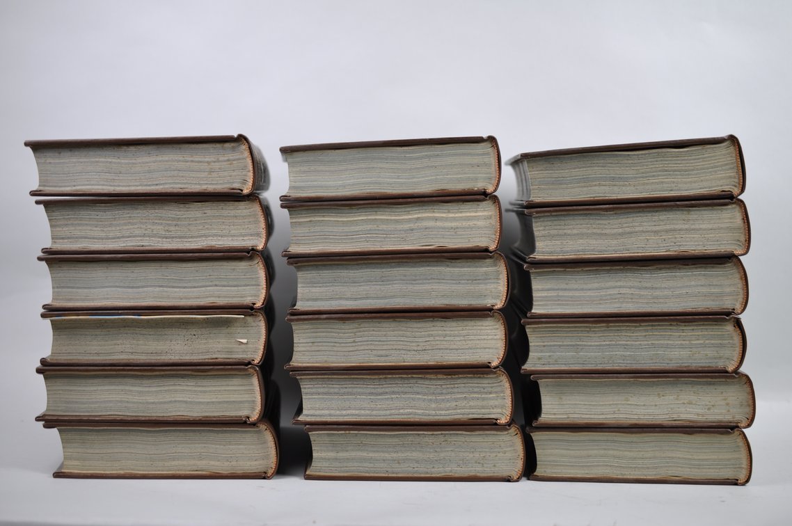 Vol. 119-136 National Geographic 1961-1969 Brown Leather Bound, photo 9 of 12