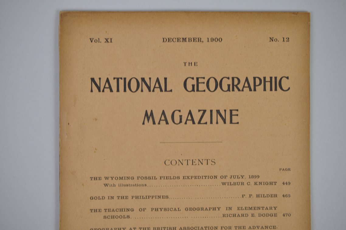 Vol. XI No.12 – December 1900 National Geographic, photo 3 of 3
