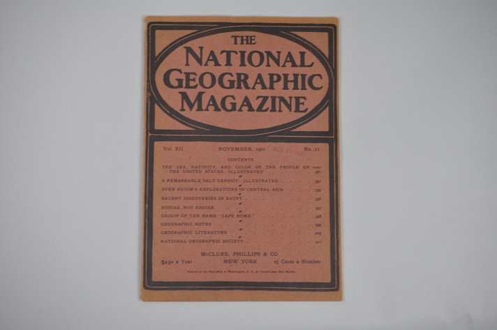 Vol. XII No.11 – November 1901 National Geographic