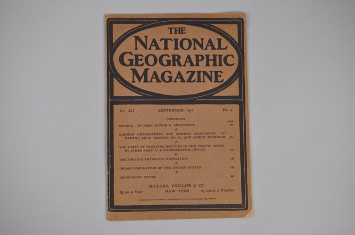 Vol. XII No.9 – September 1901 National Geographic