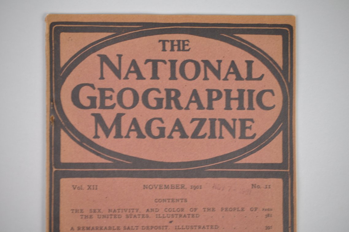 Vol. XII No.11 – November 1901 National Geographic, photo 3 of 3