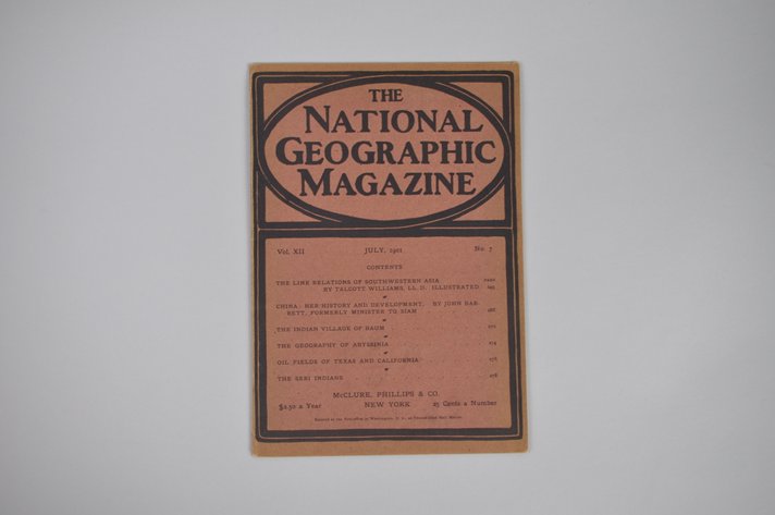 Vol. XII No.7 – July 1901 National Geographic