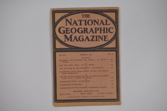 Vol. XII No.3 – March 1901 National Geographic