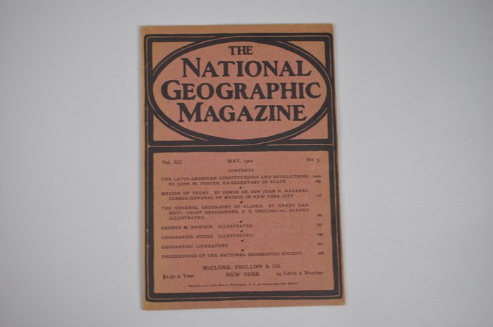 Vol. XII No.5 – May 1901 National Geographic