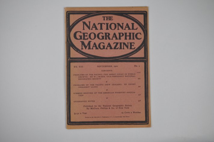 Vol. XIII No.9 – September 1902 National Geographic