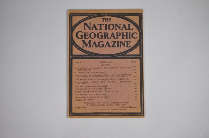 Vol. XIV No.4 – April 1903 National Geographic