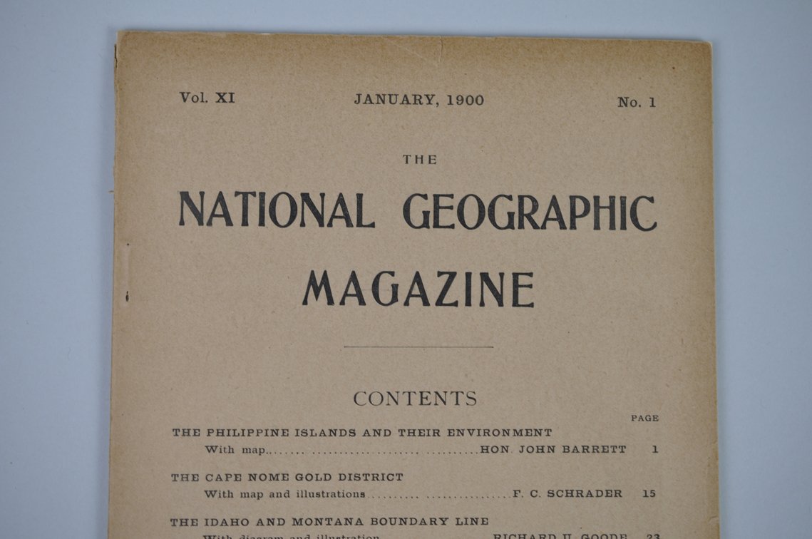 Vol. XI No.1 – January 1900 National Geographic, photo 3 of 3