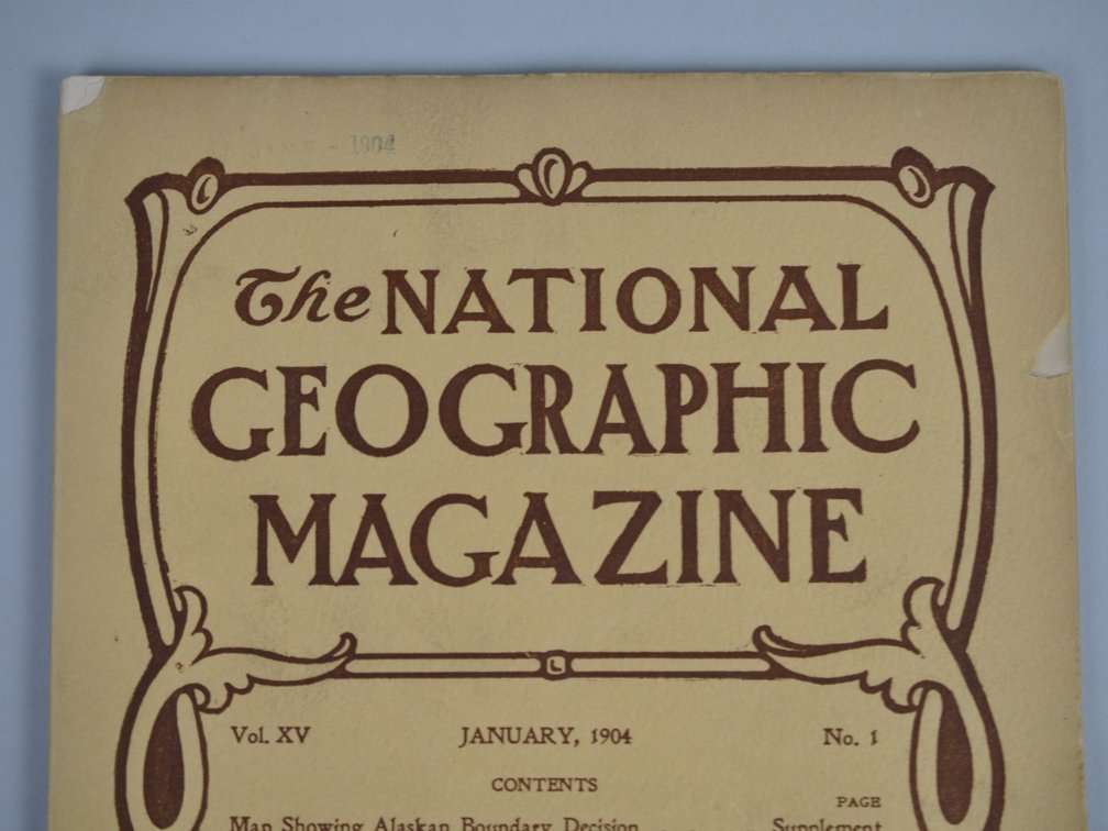 Vol. XV No.1 – January 1904 National Geographic, photo 3 of 3