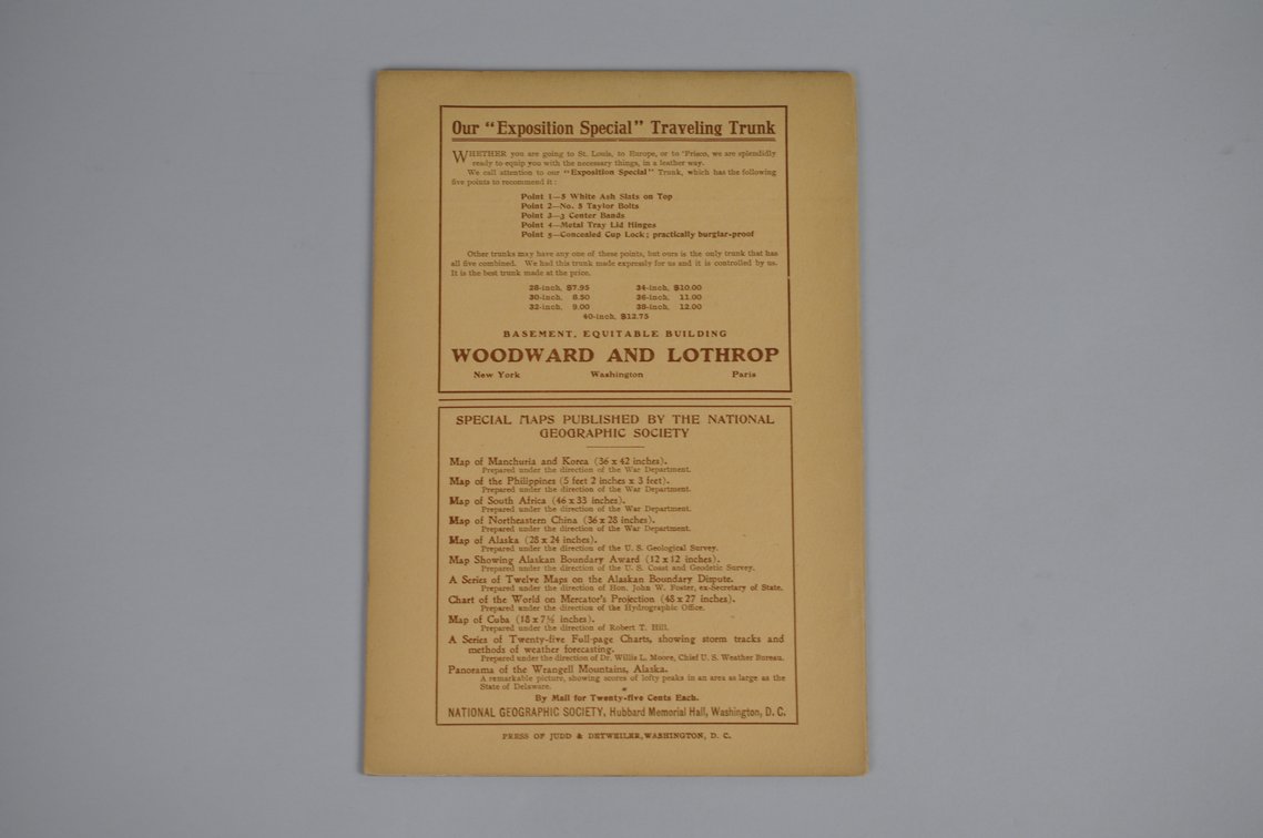 Vol. XV No.7 – July 1904 National Geographic, photo 2 of 3