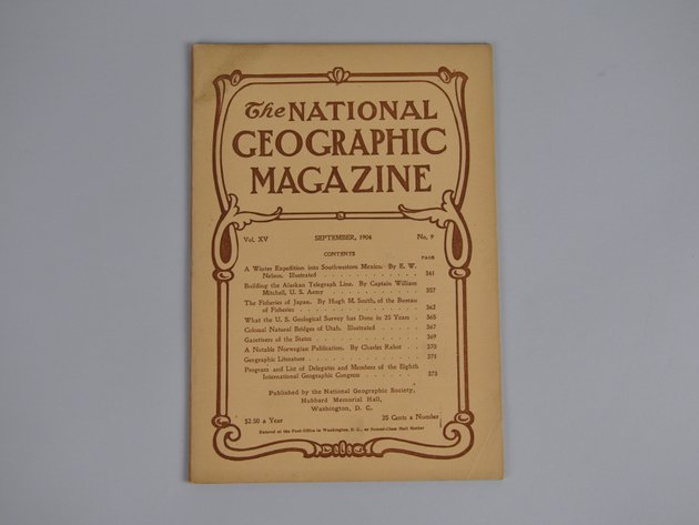 Vol. XV No.9 – September 1904 National Geographic