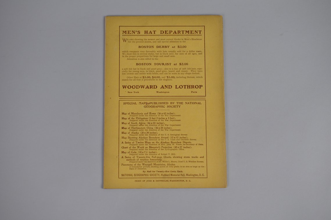 Vol. XV No.10 – October 1904 National Geographic, photo 2 of 3