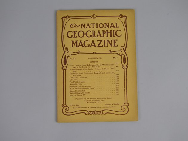 Vol. XV No.12 – December 1904 National Geographic