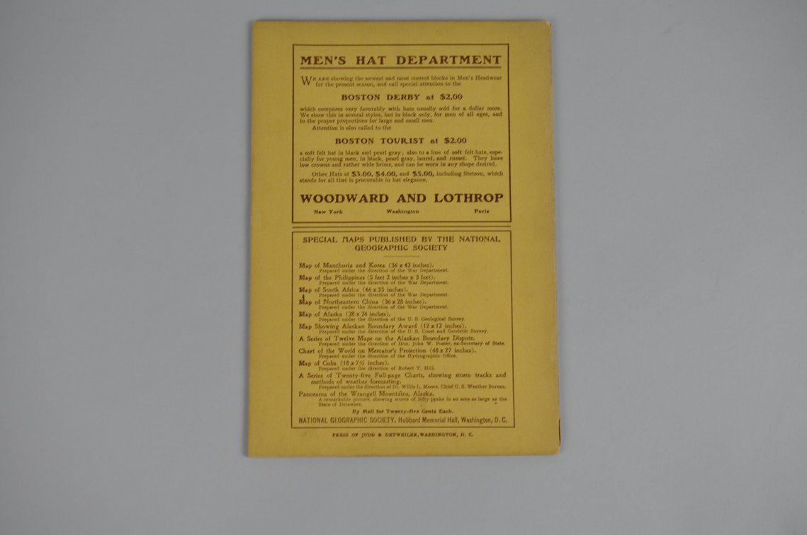 Vol. XVI No.1 – January 1905 National Geographic, photo 2 of 3