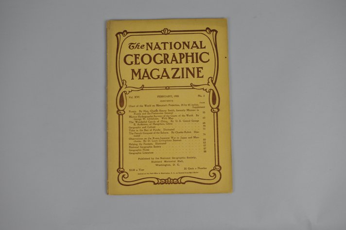 Vol. XVI No.2 – February 1905 National Geographic