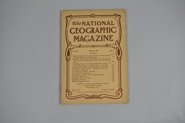 Vol. XVI No.3 – March 1905 National Geographic
