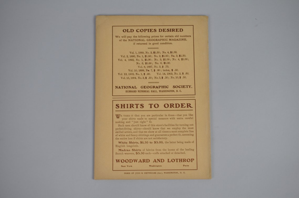 Vol. XVI No.5 – May 1905 National Geographic, photo 2 of 3