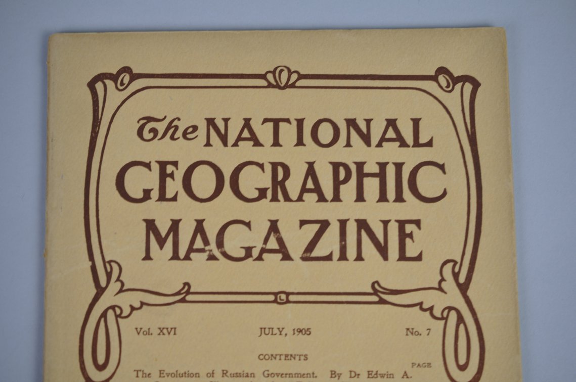 Vol. XVI No.7 – July 1905 National Geographic, photo 3 of 3