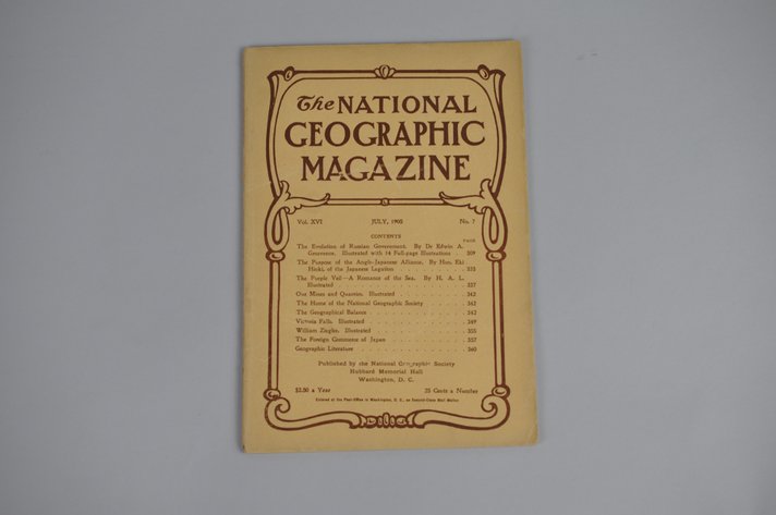 Vol. XVI No.7 – July 1905 National Geographic
